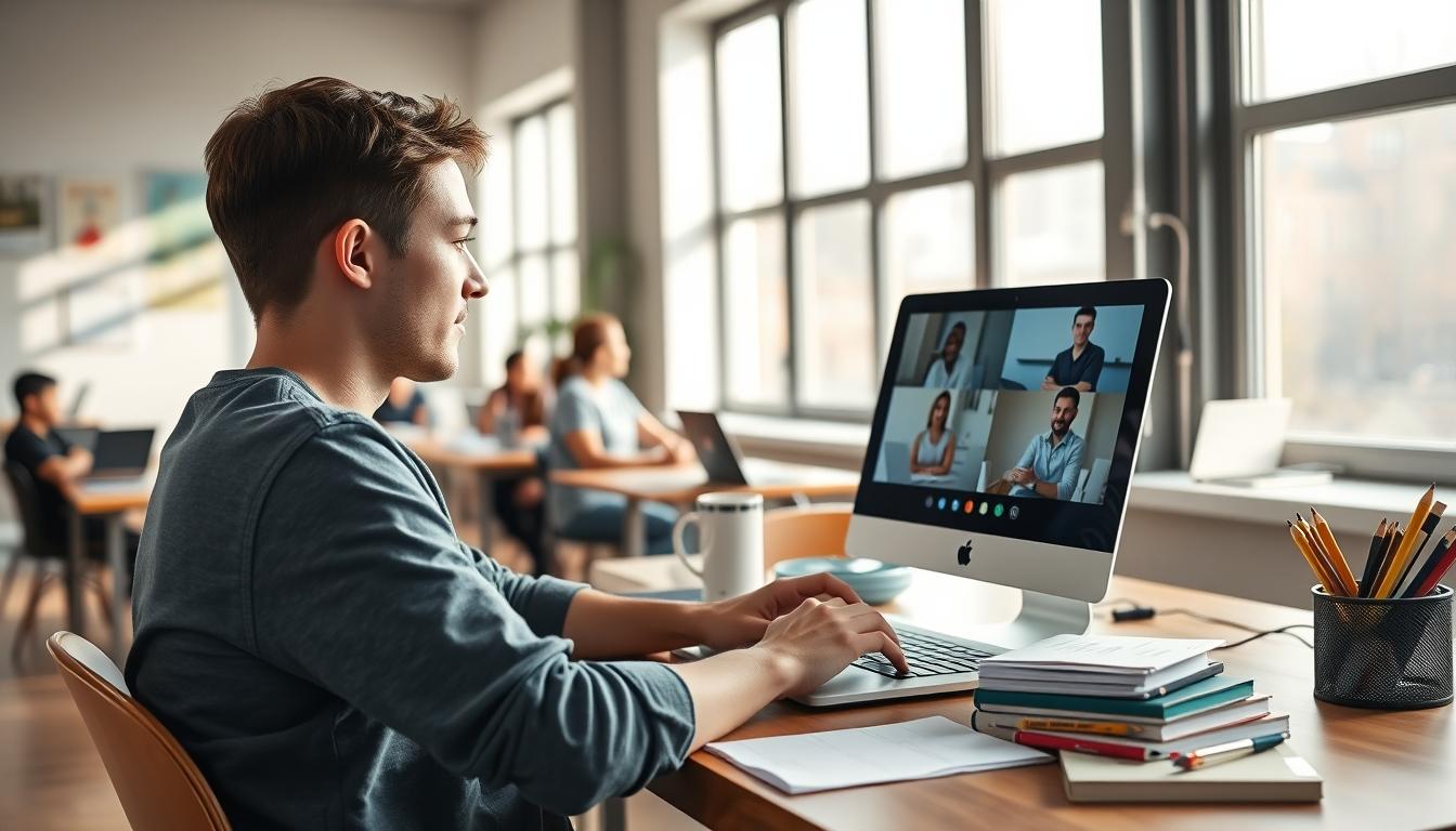 Modern university campus for students