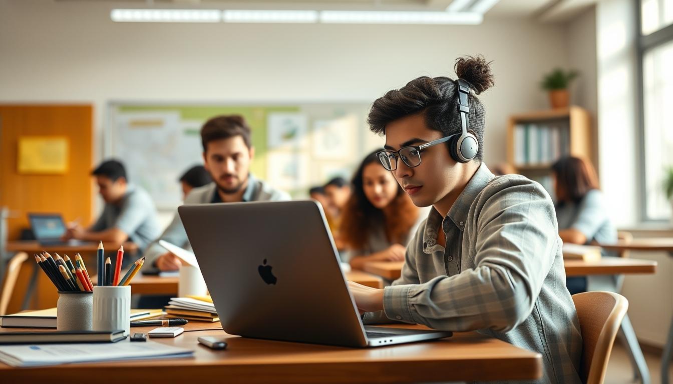 Digital learning platform with online study materials